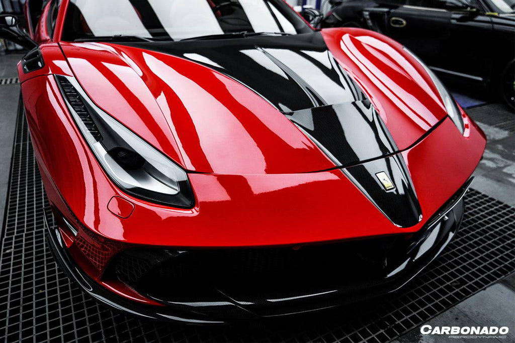 2015-2019 Ferrari 488 GTB/Spyder MSY Style Part Carbon Fiber Front Bumper - Carbonado Aero