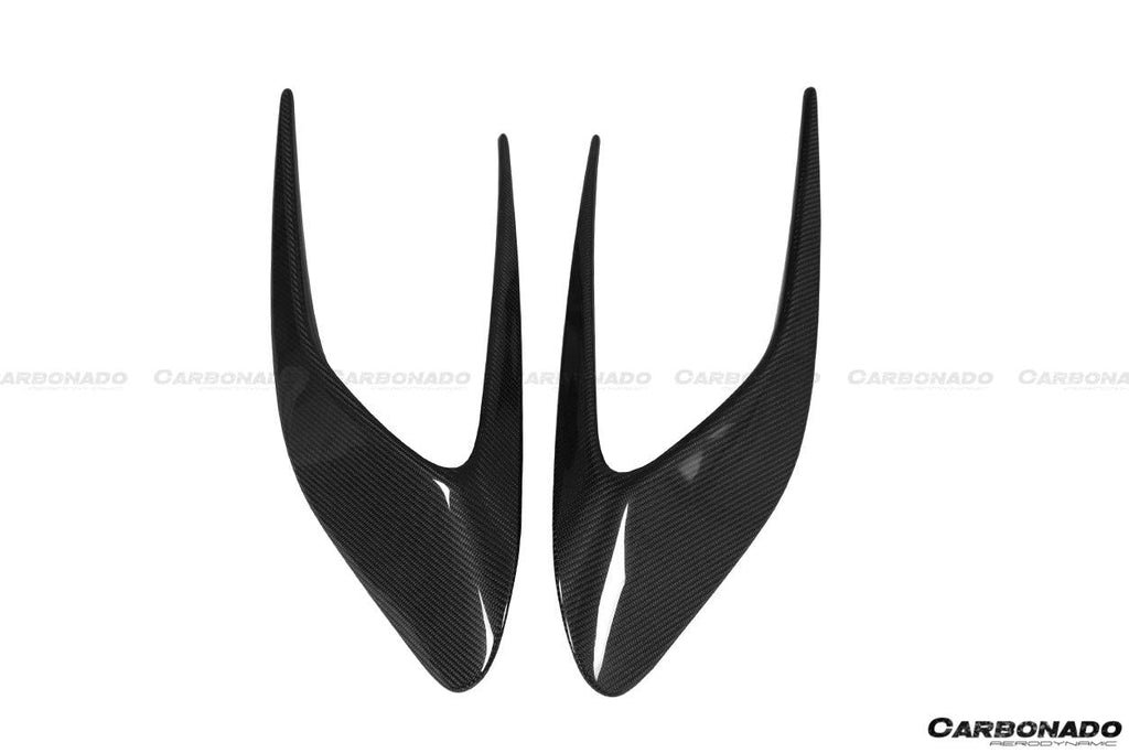 2015-2019 Ferrari 488 GTB/Spyder MSY Style Carbon Fiber Side Air Intake Flaps - Carbonado Aero