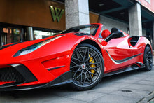 Load image into Gallery viewer, 2015-2019 Ferrari 488 GTB &amp; Spider MSY Style Part Carbon Fiber Side Skirts - Carbonado