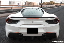 Load image into Gallery viewer, 2015-2020 Ferrari 488 GTB Spyder OE Style Dry Carbon Fiber Rear Light Satellite Covers - Carbonado Aero