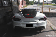Load image into Gallery viewer, 2015-2020 Ferrari 488 GTB Spyder OE Style Dry Carbon Fiber Rear Light Satellite Covers - Carbonado Aero