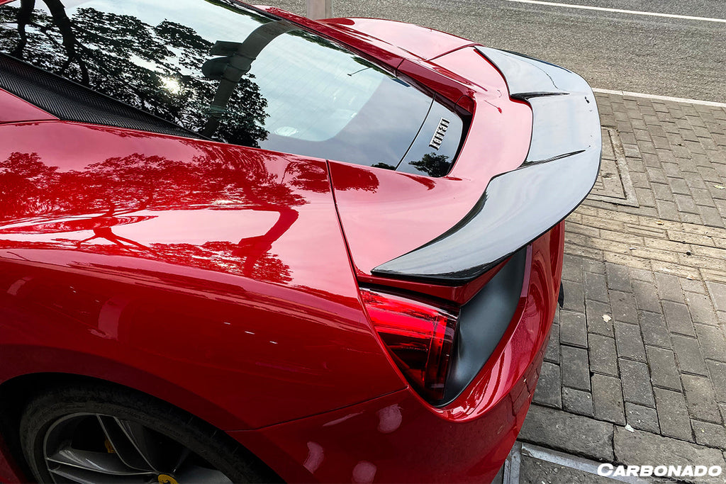 2015-2020 Ferrari 488 GTB VRS Style Carbon Fiber Trunk Spoiler