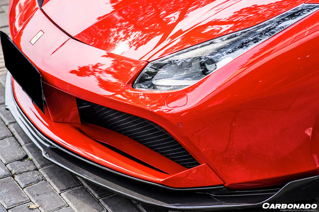 2015-2020 Ferrari 488 GTB And Spider RS Style Carbon Fiber Front Lip
