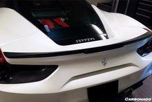 Load image into Gallery viewer, 2015-2020 Ferrari 488 GTB Spyder BKSS Style Carbon Fiber Turnk Spoiler - Carbonado Aero