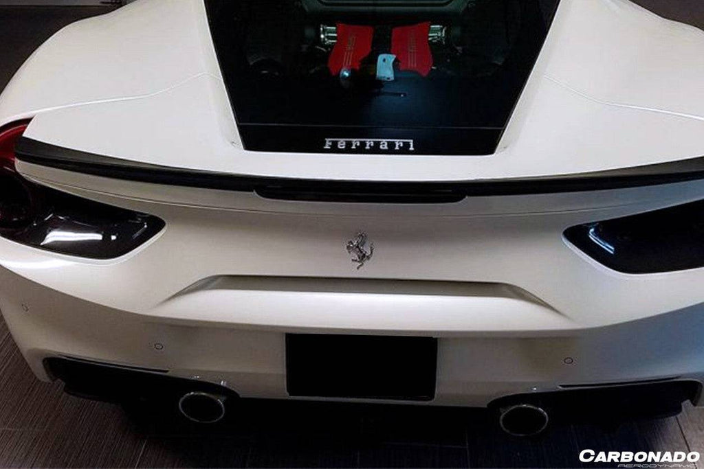 2015-2020 Ferrari 488 GTB Spyder BKSS Style Carbon Fiber Turnk Spoiler - Carbonado Aero