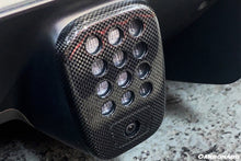 Load image into Gallery viewer, 2015-2020 Ferrari 488 GTB Spyder Dry Carbon Fiber Rear Black Light Cover w / Camera Hole - Carbonado Aero
