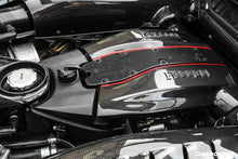 Load image into Gallery viewer, 2015-2020 Ferrari 488 GTB/Spyder Dry Carbon Fiber Engine Replacement Cover - Carbonado Aero