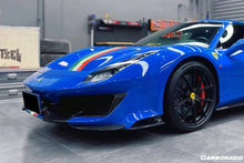 Load image into Gallery viewer, 2018-2020 Ferrari 488 Pista OEM Style Part Carbon Fiber Front Bumper - Carbonado Aero