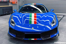 Load image into Gallery viewer, 2018-2020 Ferrari 488 Pista OEM Style Part Carbon Fiber Front Bumper - Carbonado Aero