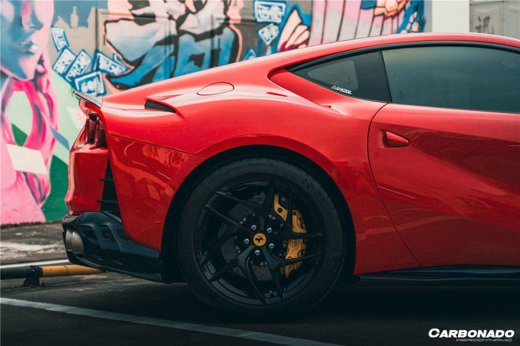 2018-UP Ferrari 812 Superfast MSY Style DRY Carbon Fiber Trunk Spoiler - Carbonado Aero
