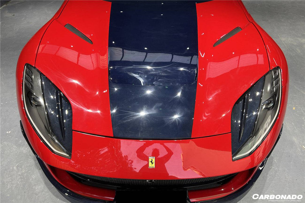 2018-UP Ferrari 812 Superfast /GTS MSY Style DRY Carbon Fiber Hood - Carbonado Aero