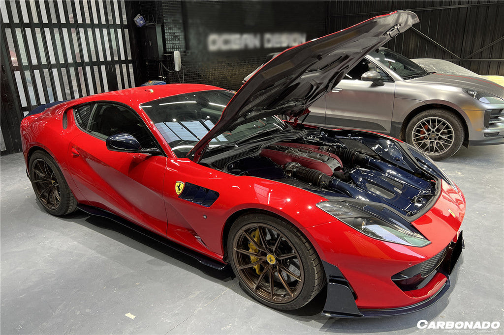 2018-UP Ferrari 812 Superfast /GTS MSY Style DRY Carbon Fiber Side Skirts - Carbonado Aero