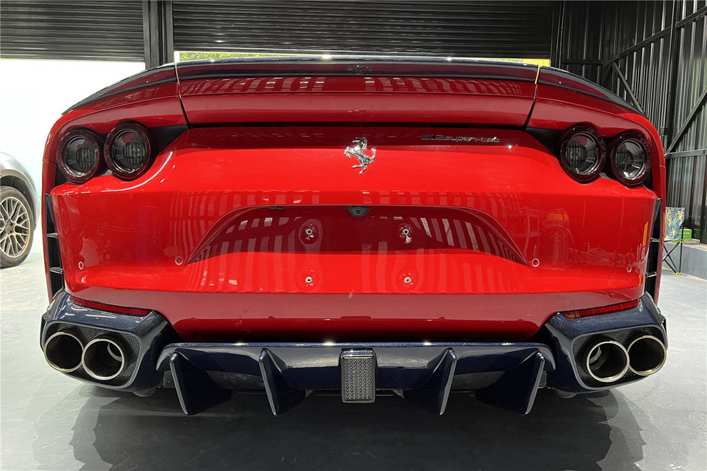 2017-2026 Ferrari 812 Superfast MSY Style Rear Diffuser with Light
