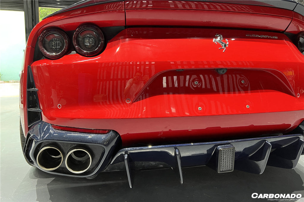 2017-2026 Ferrari 812 Superfast MSY Style Rear Diffuser with Light