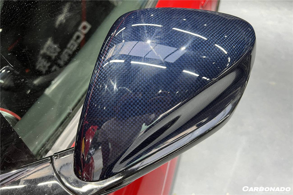 2018-UP Ferrari 812 Superfast /GTS MSY Style DRY Carbon Fiber Mirror Housing - Carbonado Aero