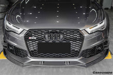 Load image into Gallery viewer, 2013-2018 Audi RS6 Avant BS Style Carbon Fiber Front Bumper Caps