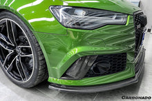 Load image into Gallery viewer, 2013-2018 Audi RS6 Avant OE Style Carbon Fiber Front Bumper Caps - Carbonado Aero