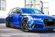 Load image into Gallery viewer, 2013-2018 Audi RS6 Avant OE Style Carbon Fiber Front Bumper Caps - Carbonado Aero