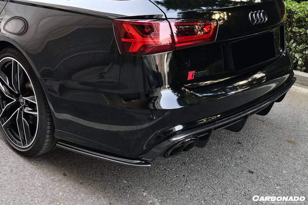 2013-2018 Audi RS6 Avant OE Style Carbon Fiber Rear Lip - Carbonado Aero