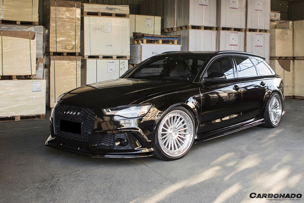 2013-2018 Audi RS6 Avant MN Style Carbon Fiber Front Lip