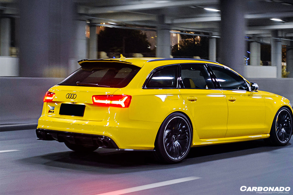 2013-2018 Audi RS6 Avant MN Style Carbon Fiber Rear Cap Splliter
