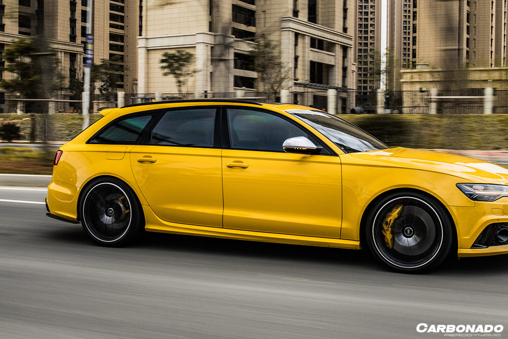 2013-2018 Audi RS6 Avant MN Style Carbon Fiber Rear Cap Splliter