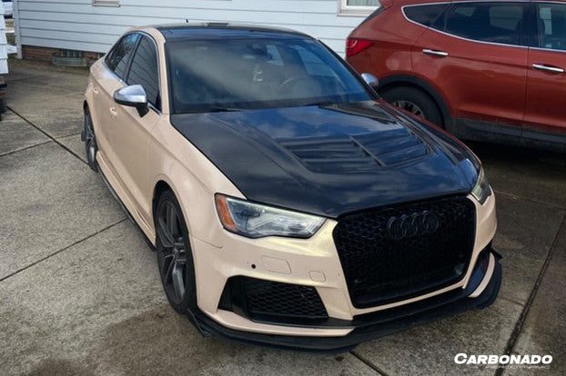 2018-2020 Audi RS3 S3 A3 Sedan BKSS Style Carbon Fiber Hood