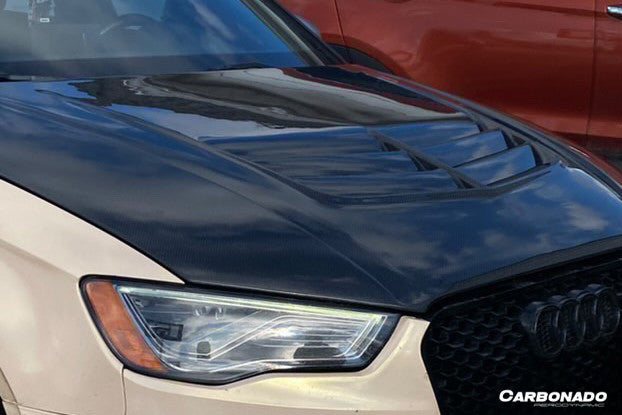 2018-2020 Audi RS3 S3 A3 Sedan BKSS Style Carbon Fiber Hood