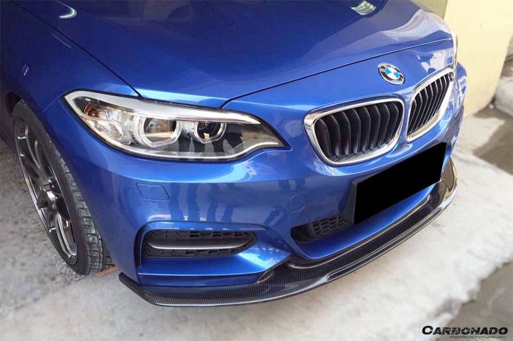 2013-2016 BMW 2 Series F22/F23 EXOT Style Front Canards (M-Tech Only) - Carbonado Aero