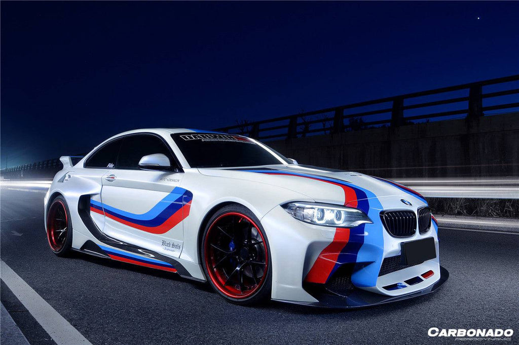 2014-2019 BMW 2 Series F22 VR Style Partial Carbon Fiber Wide Body Full Body Kit - Carbonado Aero