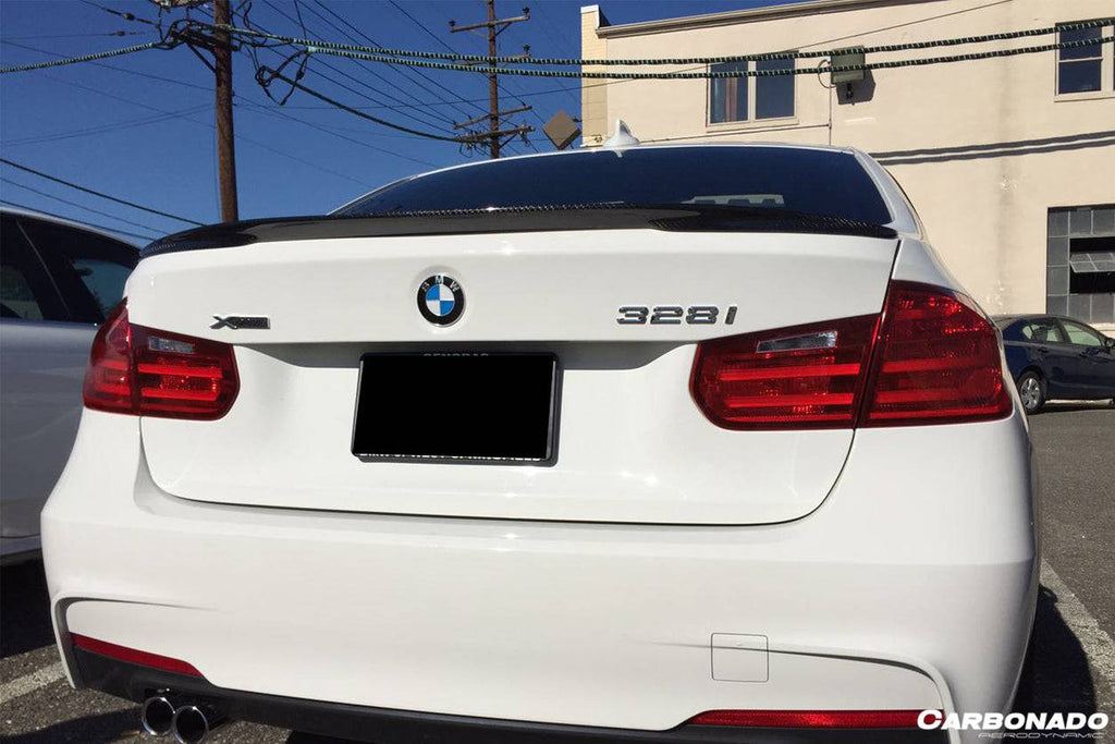 2013-2019 BMW 3 Series F30 MP Style Carbon Fiber Trunk Spoiler - Carbonado Aero