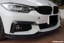 Load image into Gallery viewer, 2013-2020 BMW 4 Series F32 F33 ECC Style Carbon Fiber Front Bumper Canards (For M-Tech Only ) - Carbonado Aero