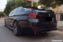 Load image into Gallery viewer, 2010-2014 BMW 5 Series F10 F18 HM Style Carbon Fiber Trunk Spoiler - Carbonado Aero