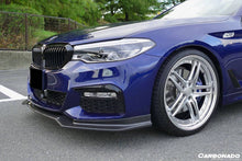 Load image into Gallery viewer, 2017-2019 BMW 5 Series G30 G38 M-TECH ECC Style Carbon Fiber Front Lip - Carbonado Aero