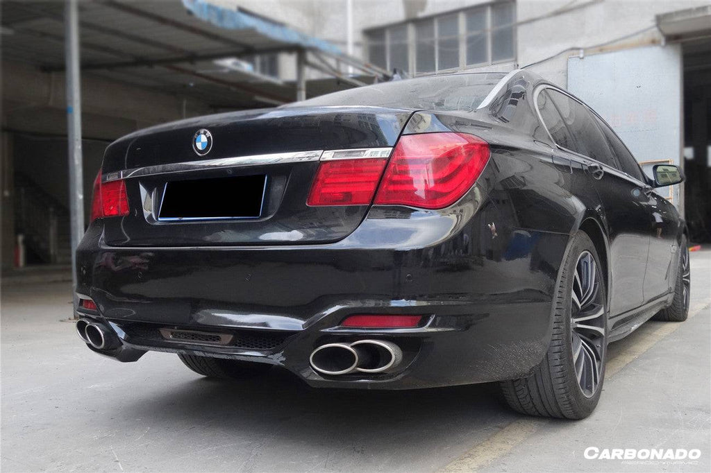 2009-2015 BMW 7 Series F01 F02 WD Style Rear Bumper W/Tips - Carbonado Aero