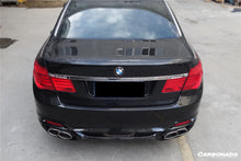 Load image into Gallery viewer, 2009-2015 BMW 7 Series F01 F02 WD Style Rear Bumper W/Tips - Carbonado Aero