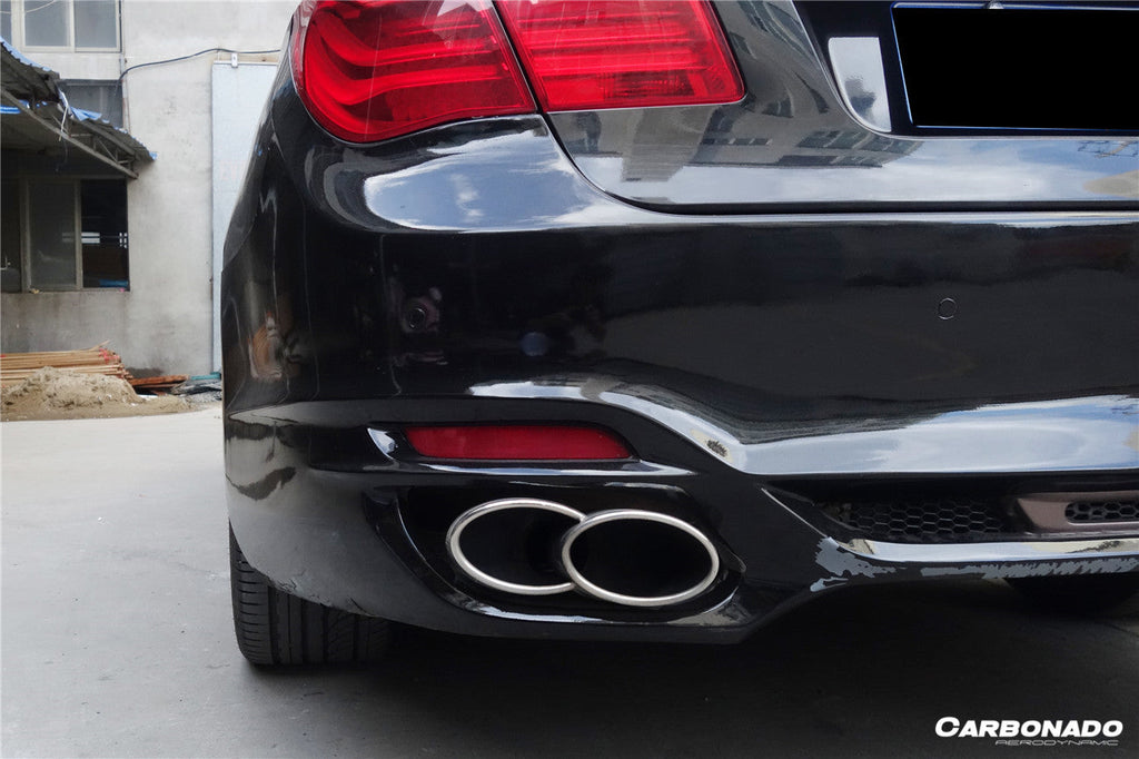 2009-2015 BMW 7 Series F01 F02 WD Style Rear Bumper W/Tips - Carbonado Aero