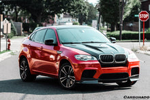 Load image into Gallery viewer, 2009-2014 BMW E70 E71 X5 X6 &amp; X5M X6M HM Style Hood - Carbonado