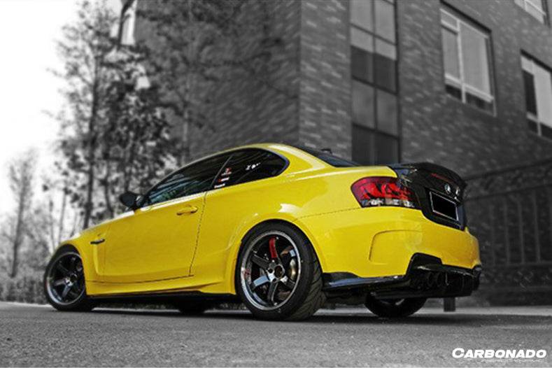 2008-2013 BMW E82 E88 1M RZ Style Carbon FIber Rear Lip - Carbonado Aero