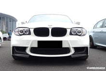 Load image into Gallery viewer, 2008-2013 BMW E82 E88 1M RZ Style Carbon Fiber Front Lip Spiliter - Carbonado