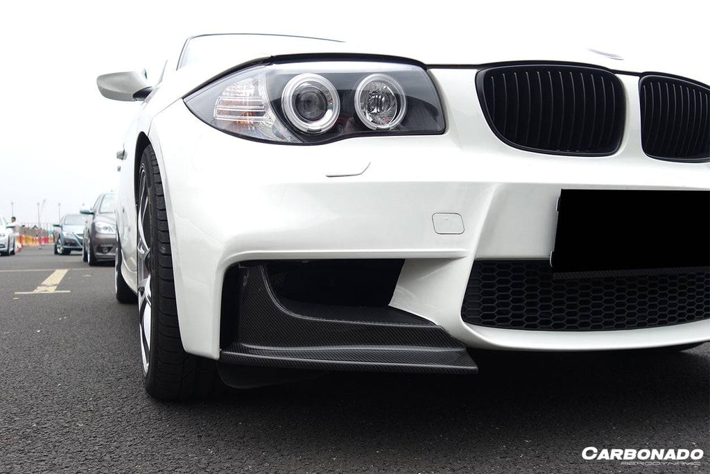 2008-2013 BMW E82 E88 1M RZ Style Carbon Fiber Front Lip Spiliter - Carbonado Aero