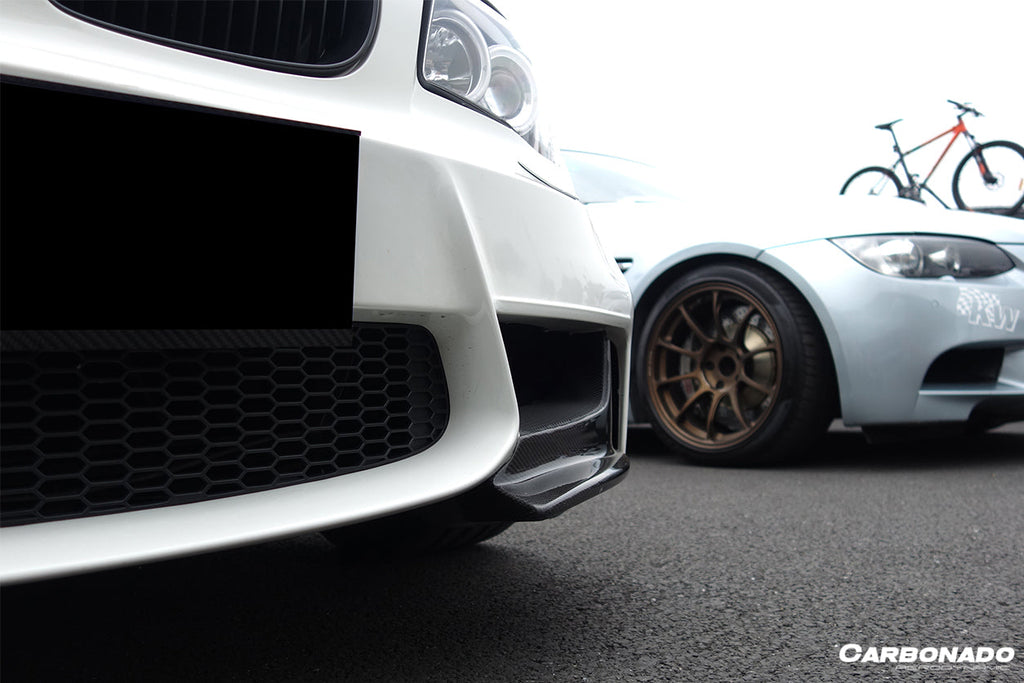 2008-2013 BMW E82 E88 1M RZ Style Carbon Fiber Front Lip Spiliter - Carbonado Aero
