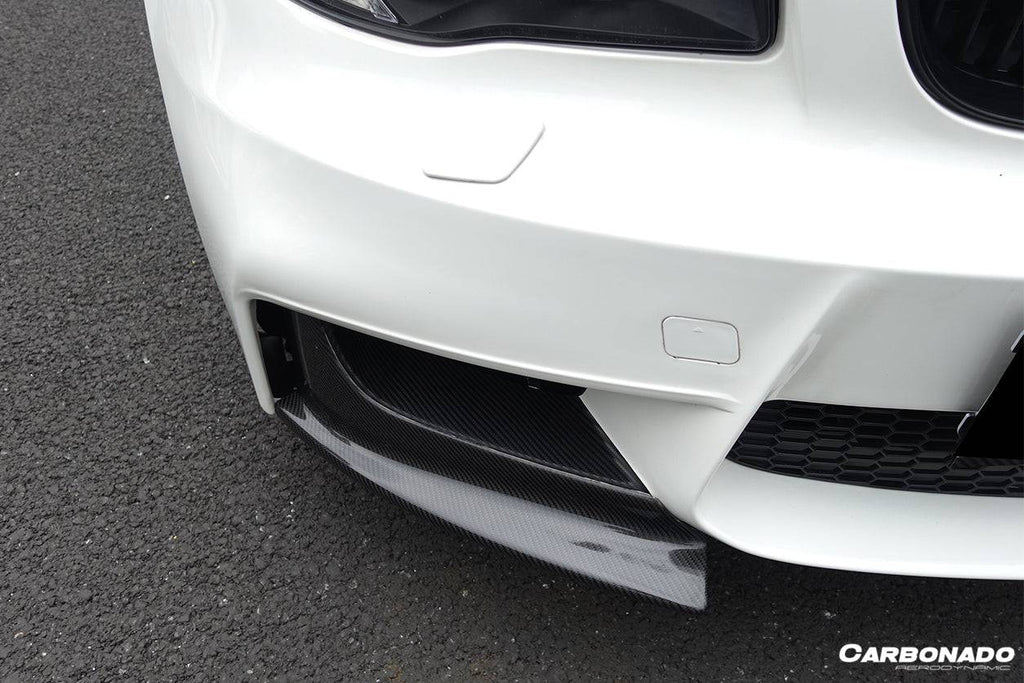 2008-2013 BMW E82 E88 1M RZ Style Carbon Fiber Front Lip Spiliter - Carbonado Aero