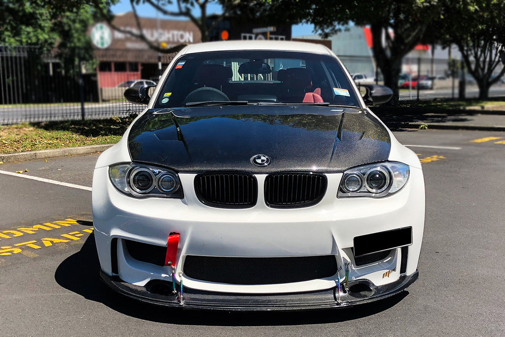 2008-2013 BMW 1 Series E82 E88 1M RZ Style Carbon Fiber Hood