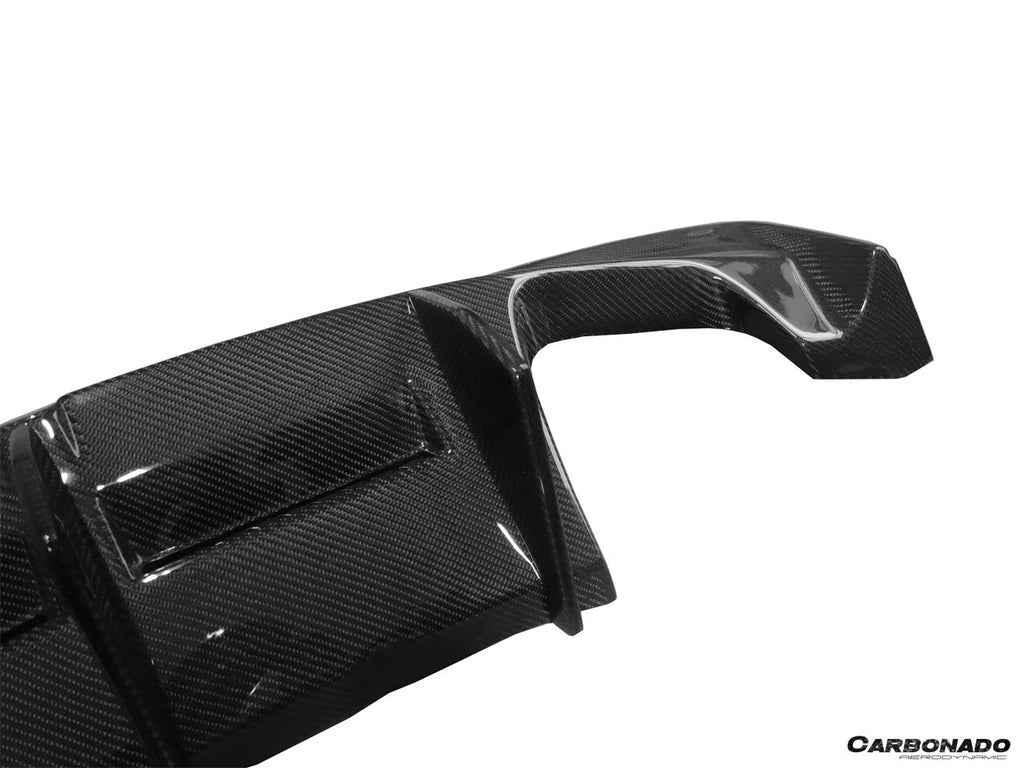 2008-2013 BMW E82 E88 1M RZ Style Carbon Fiber Rear Lip   Rear Diffuser Undertray