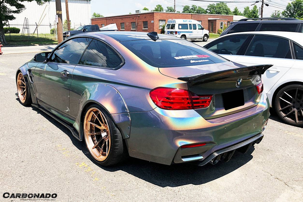 2014-2020 BMW F82 M4 Coupe DE Style Carbon Fiber Trunk Spoiler - Carbonado Aero