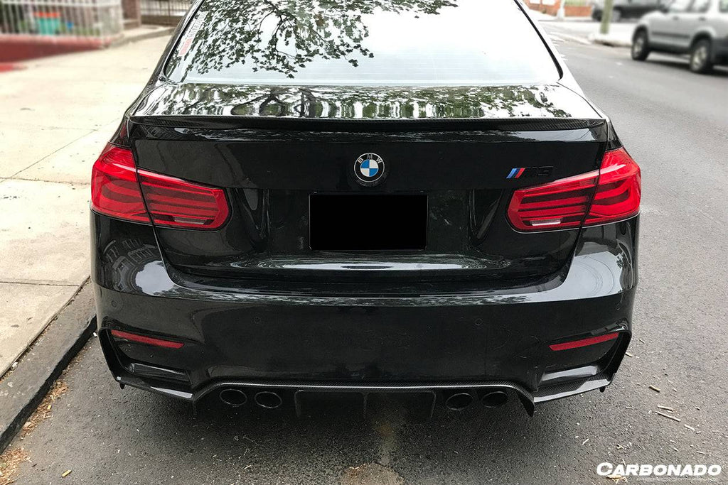 2014-2020 BMW F82 M4 Coupe D3 Style Carbon Fiber Trunk Spoiler - Carbonado Aero