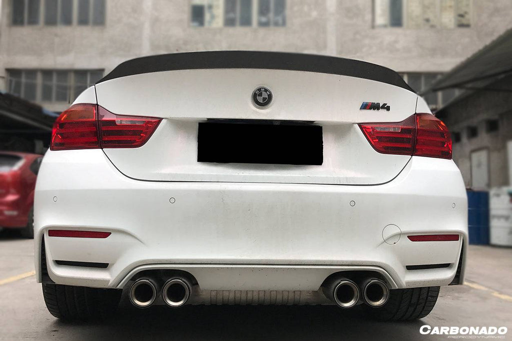 2014-2020 BMW F82 M4 Coupe D3 Style Carbon Fiber Trunk Spoiler - Carbonado Aero