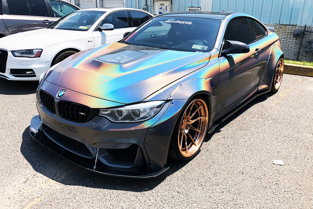 2014-2020 BMW F82/F83 M4 DE Style Carbon Fiber Front Lip - Carbonado Aero