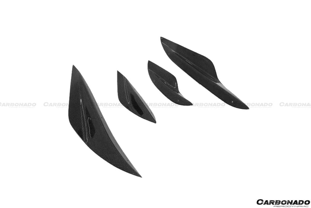 2008-2012 BMW M3 E90/E92/E93 KA Style Carbon Fiber Canards - Carbonado Aero